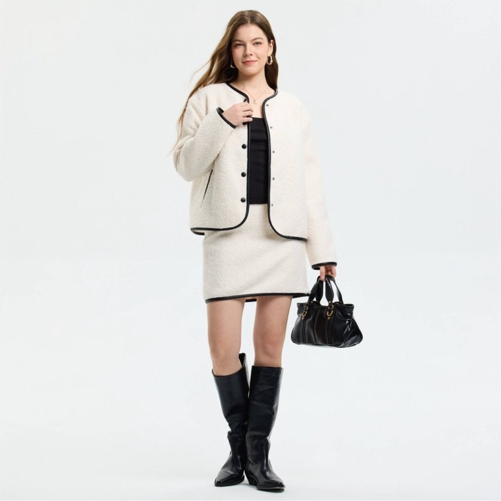 Nwt women’s faux sherling jacket